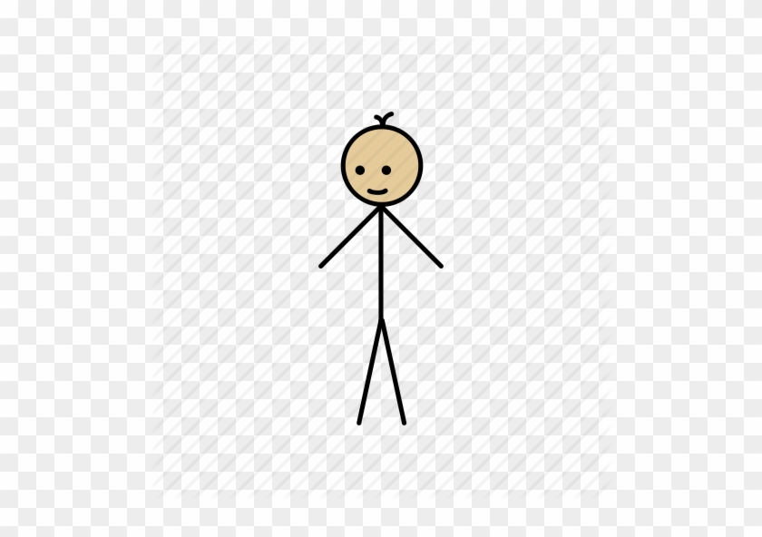 Download Human Stick Man Clipart Stick Figure Clip - Human #1343419