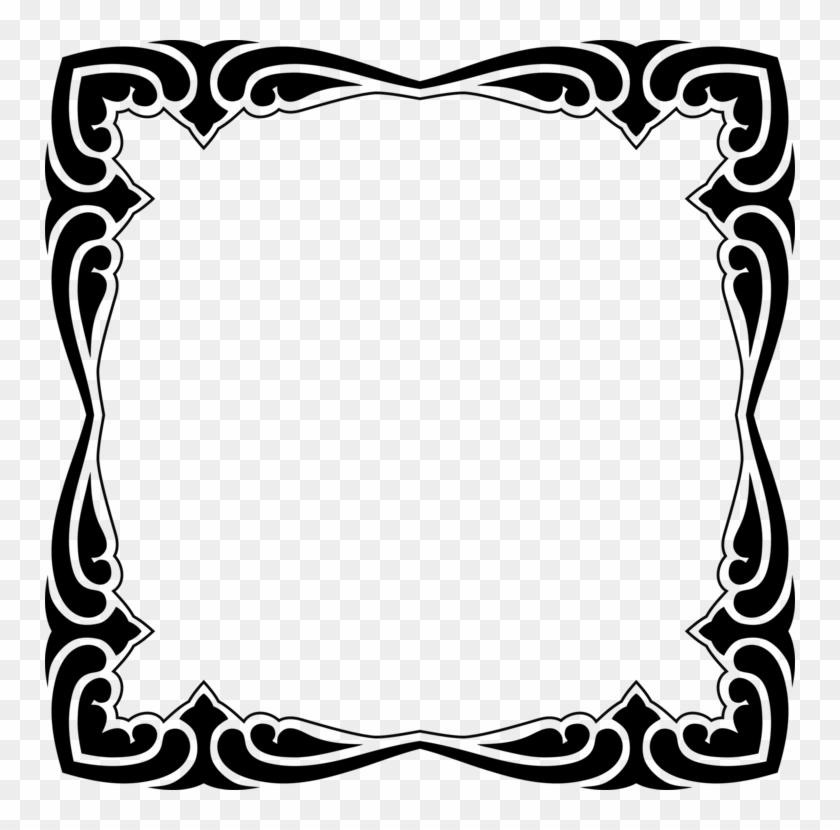 Picture Frames Decorative Arts Drawing Line Art - Decorative Frame #1343422