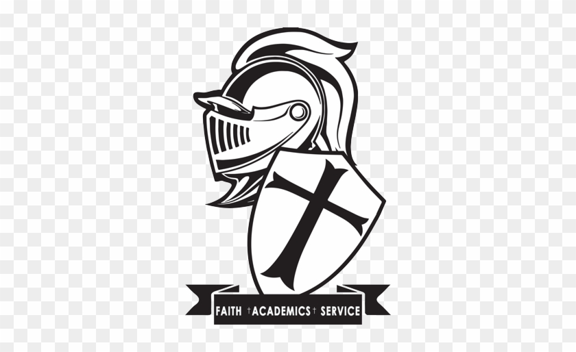 Francis Holy Ghost Catholic School Logo - Knight Mascot #1343457
