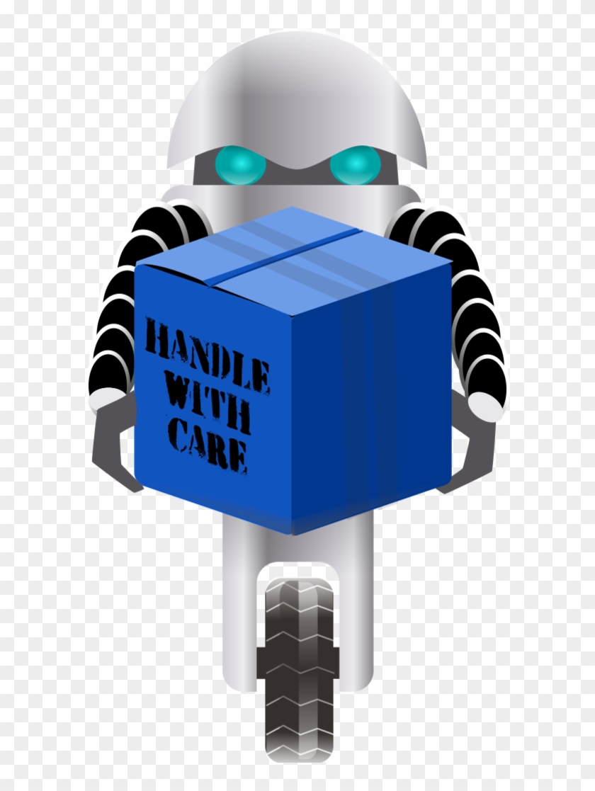 Robot Carrying Things 1 Vector Clip Art Clipart - Robot Clip Art #1343483