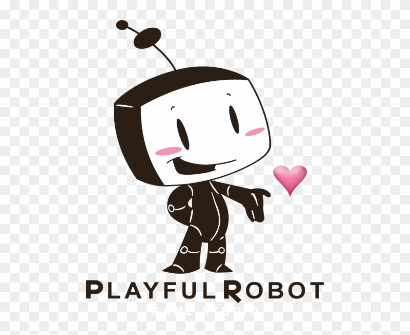Playful Robot Vector Character By Chusa Hernandez, - Video Game #1343498