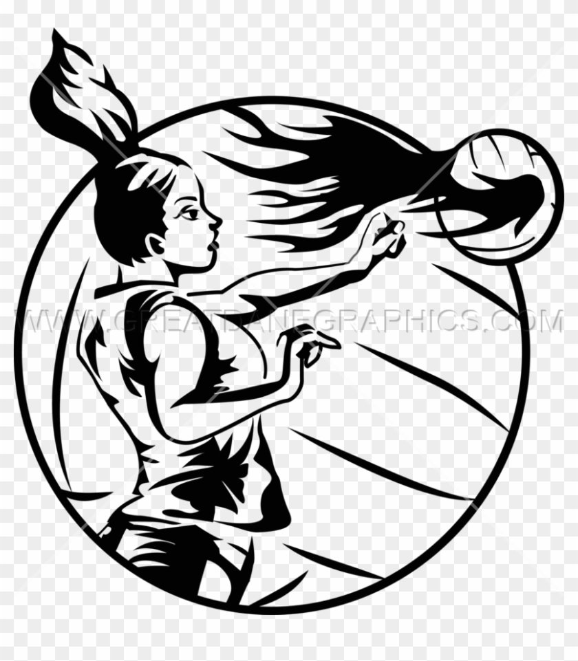 Volleyball On Fire Coloring Pages - Volleyball On Fire Png #1343519