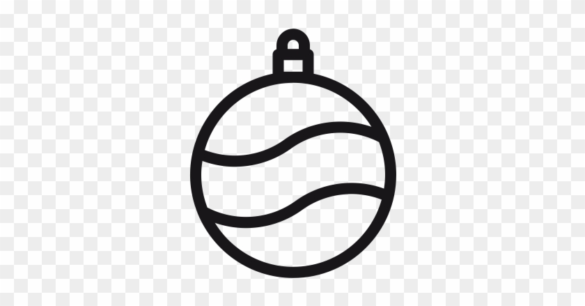 Christmas Balls Png Black And White Ball Christmas - Christmas Ball Icon #1343549