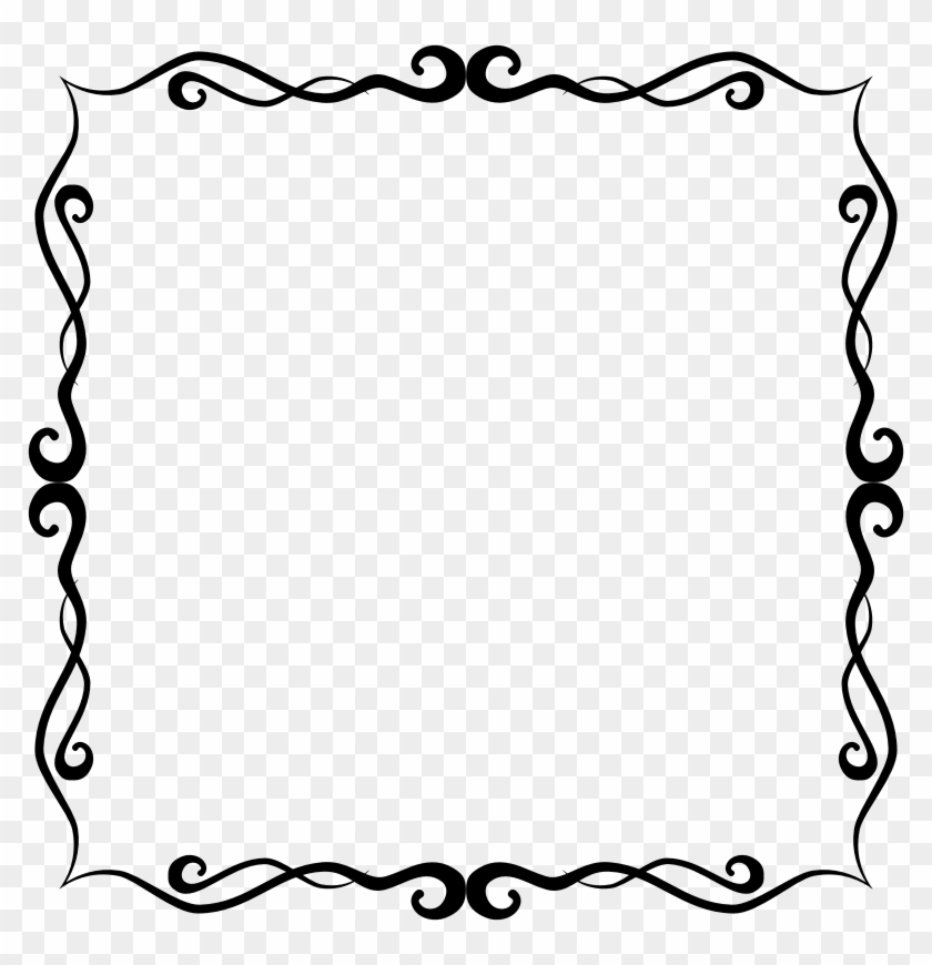 Line Art Ornament Computer Icons Black And White Drawing - Clip Art #1343572