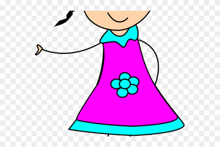 Little Girl Clipart Stick Figure - Doll Clip Art #1343604