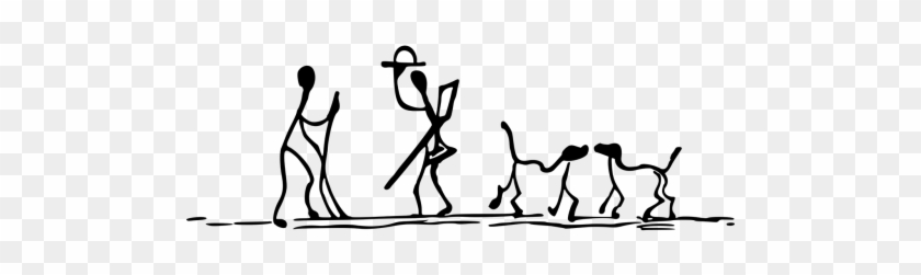 Dog,stick,stick Figure,stick People,walk,walking,free - Stick Figure Family Animation #1343608