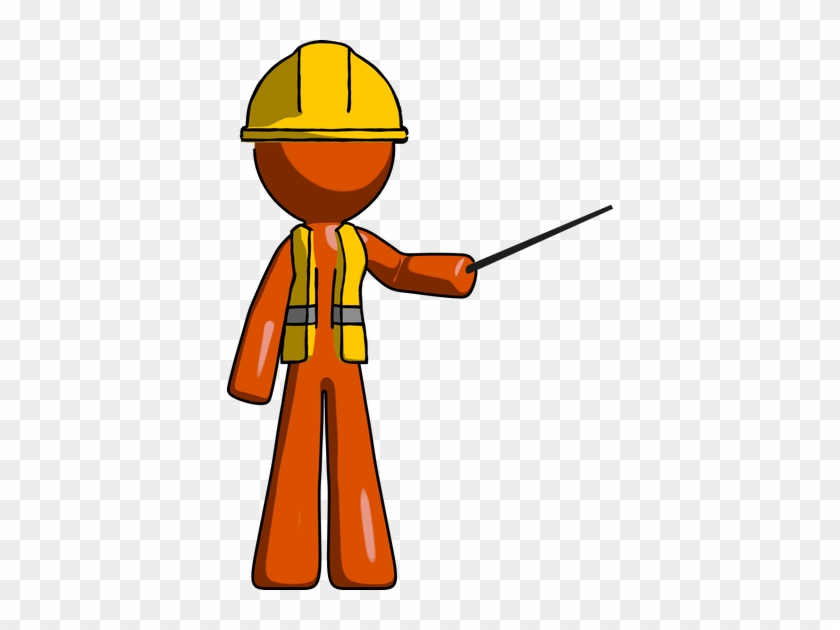 Man With Stick - Construction Worker #1343626