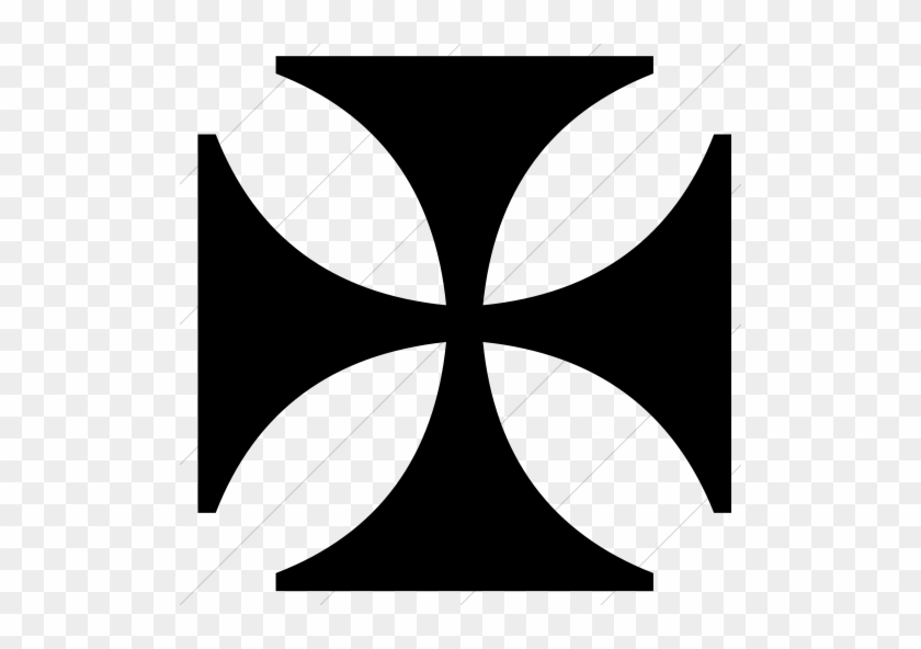 Classica Maltese Cross Icon Simple Black - Iron Cross #1343689