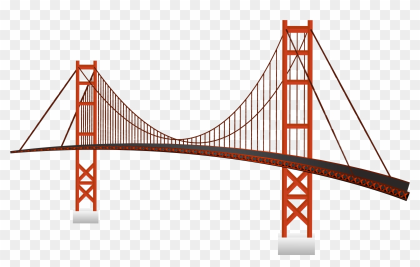 19 Bridge Clipart Free Library Huge Freebie Download - Golden Gate Bridge Png #1343869