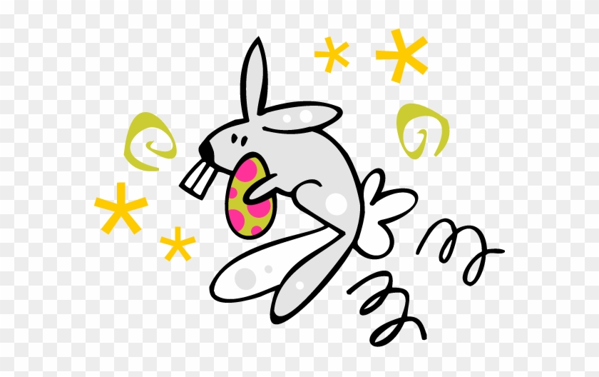 Easter Rabbit Clip Art Download Options - Hopping Mad Easter Bunny #1343877
