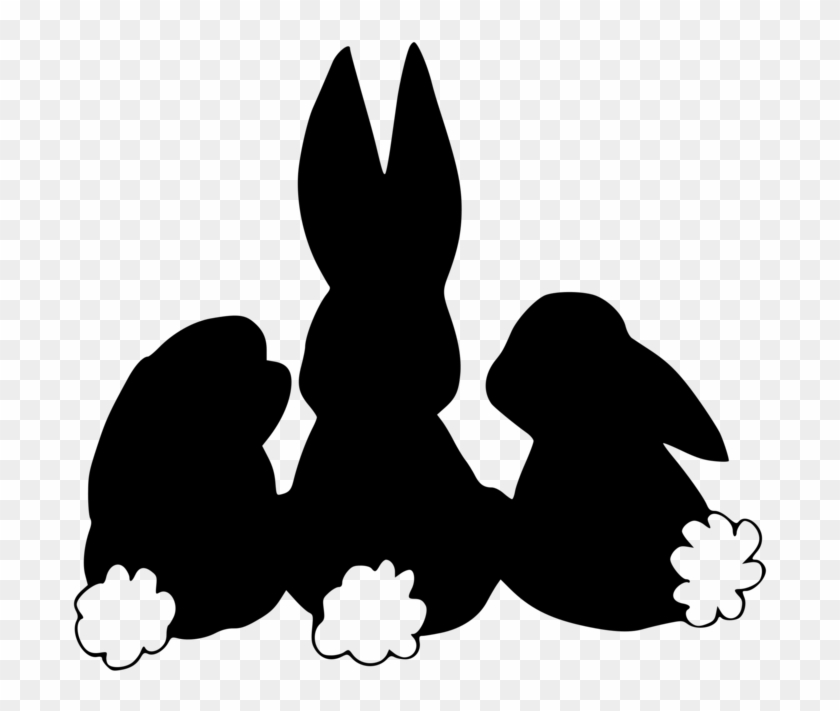 Easter Bunny Rabbit Computer Icons Download Chocolate - Bunny Silhouette #1343886