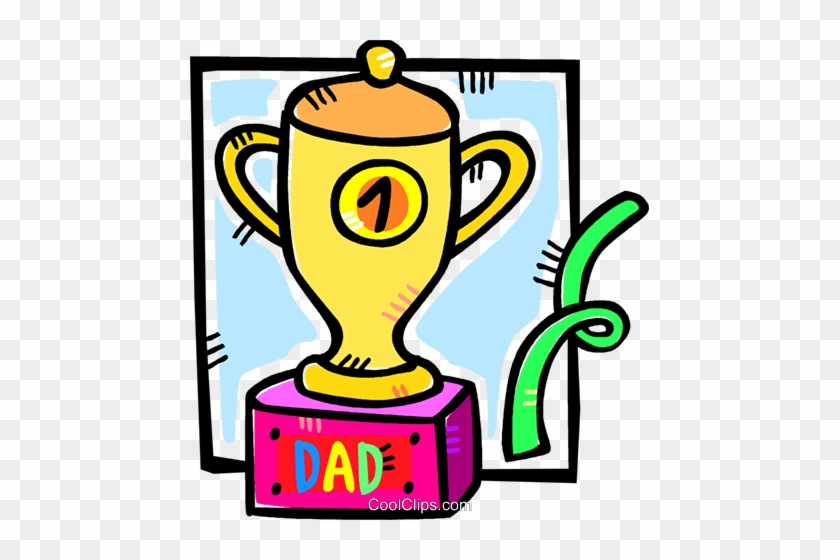 Fathers Day Trophy Royalty Free Vector Clip Art Illustration - Clip Art #1343906