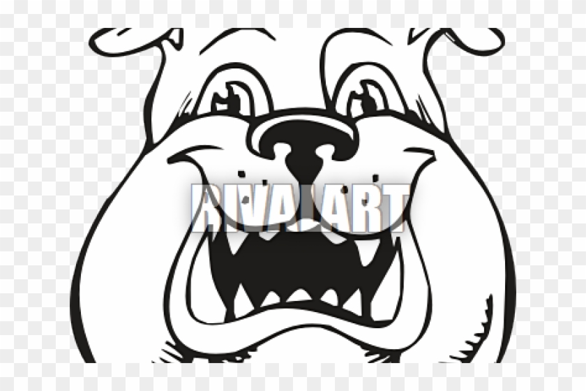 English Bulldog Clipart Simple Cartoon - Drawing #1343957