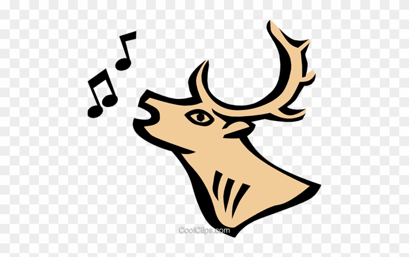 Cool Deer Royalty Free Vector Clip Art Illustration - Comparative #1343969