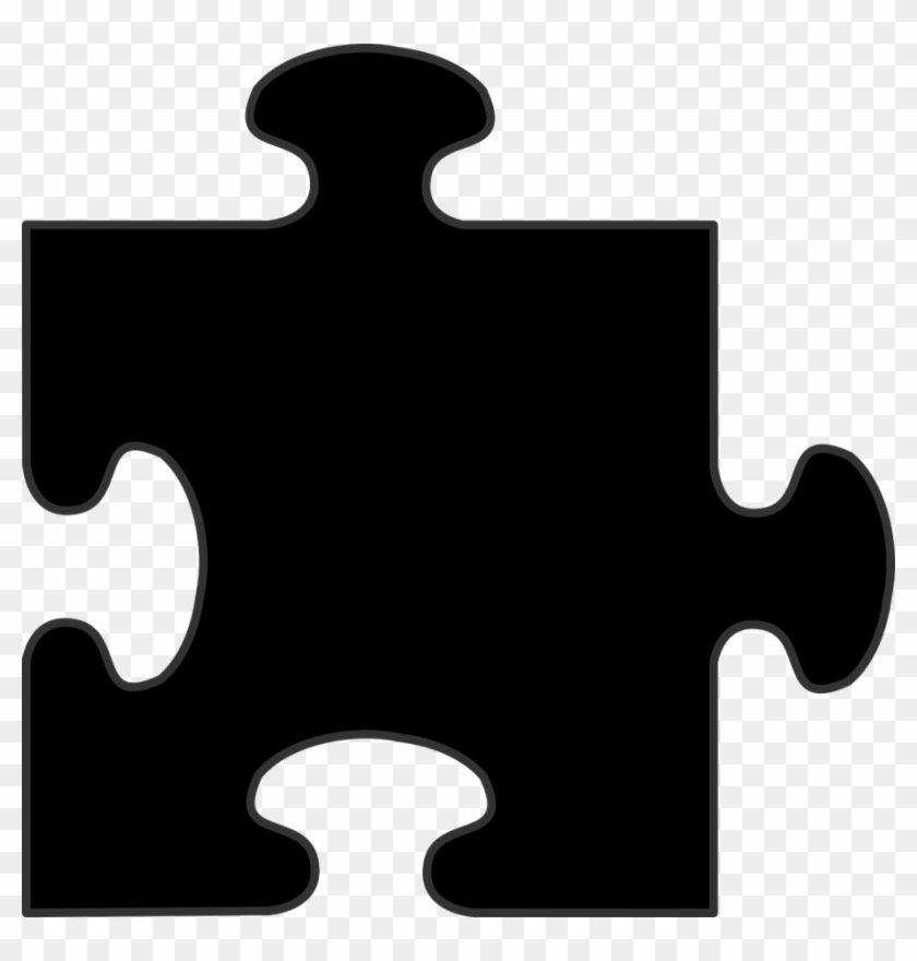 Black Puzzle Piece Png Clipart Jigsaw Puzzles Clip - Pieza De Rompecabezas Vector #1343991