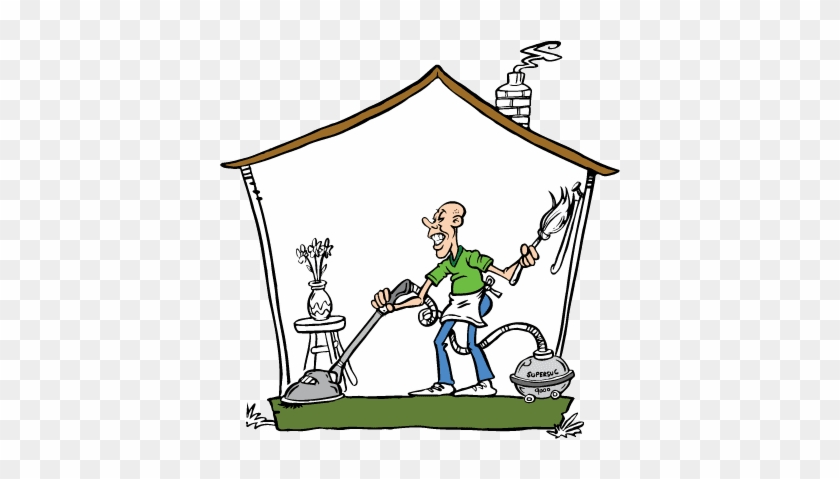 Awesome House Cleaning Clip Art Free Clean House Clean - Cartoon Old Man Cleaning House #1344056