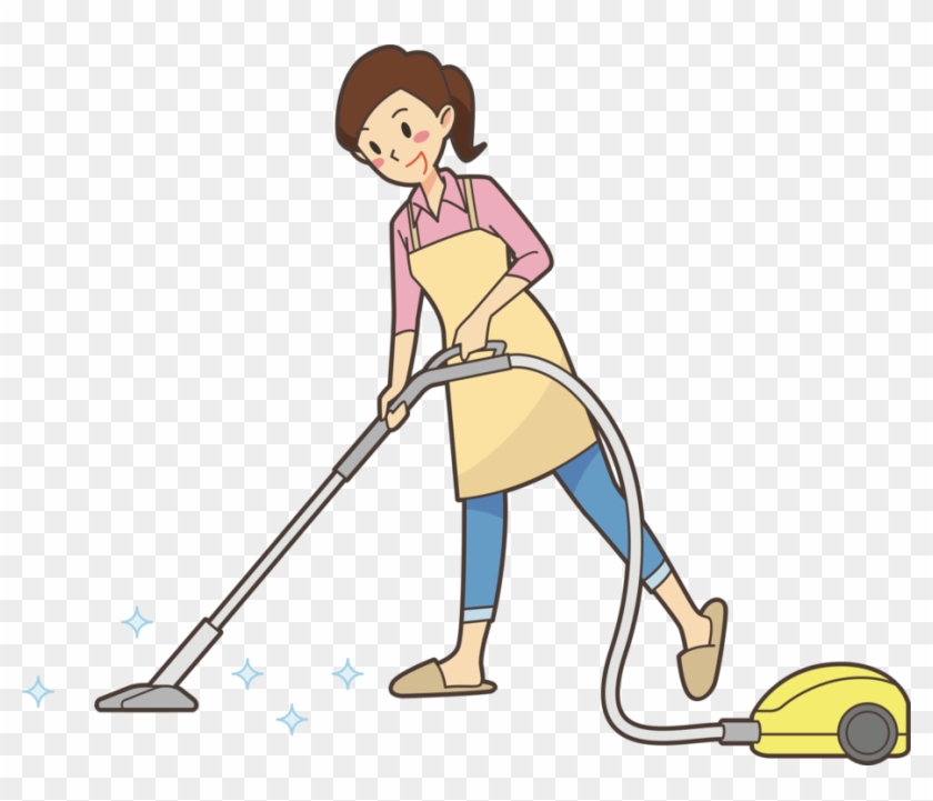 Vacuum Cleaner Cleaning Computer Icons Woman - Clip Art Vacuum #1344090