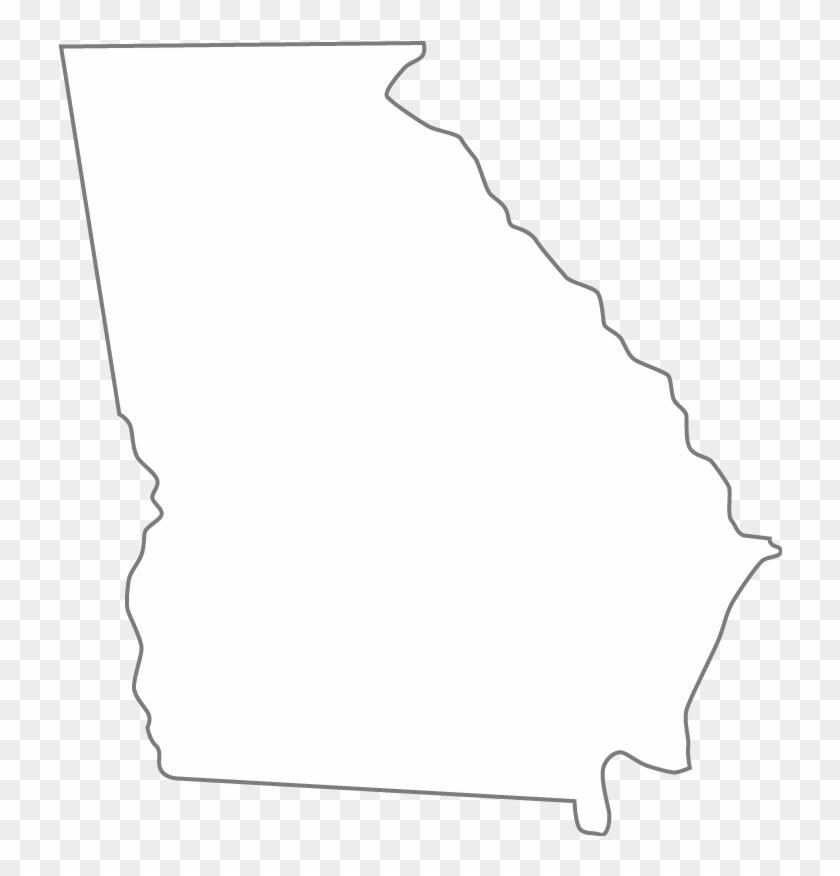 Georgia Flag Clipart Georgia State - State Of Georgia Shape Png #1344104