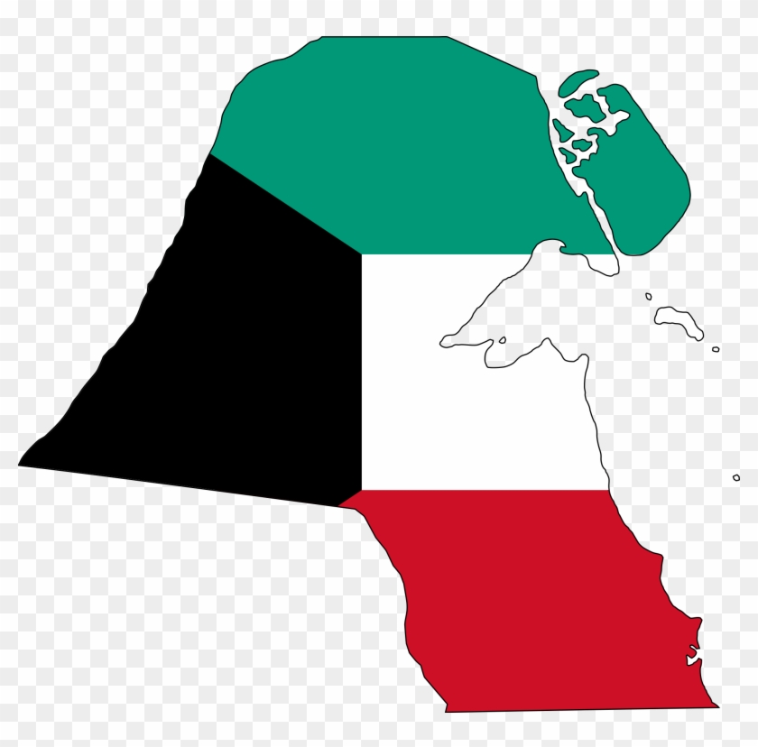 Kuwait Flag Map - Kuwait Flag #1344107