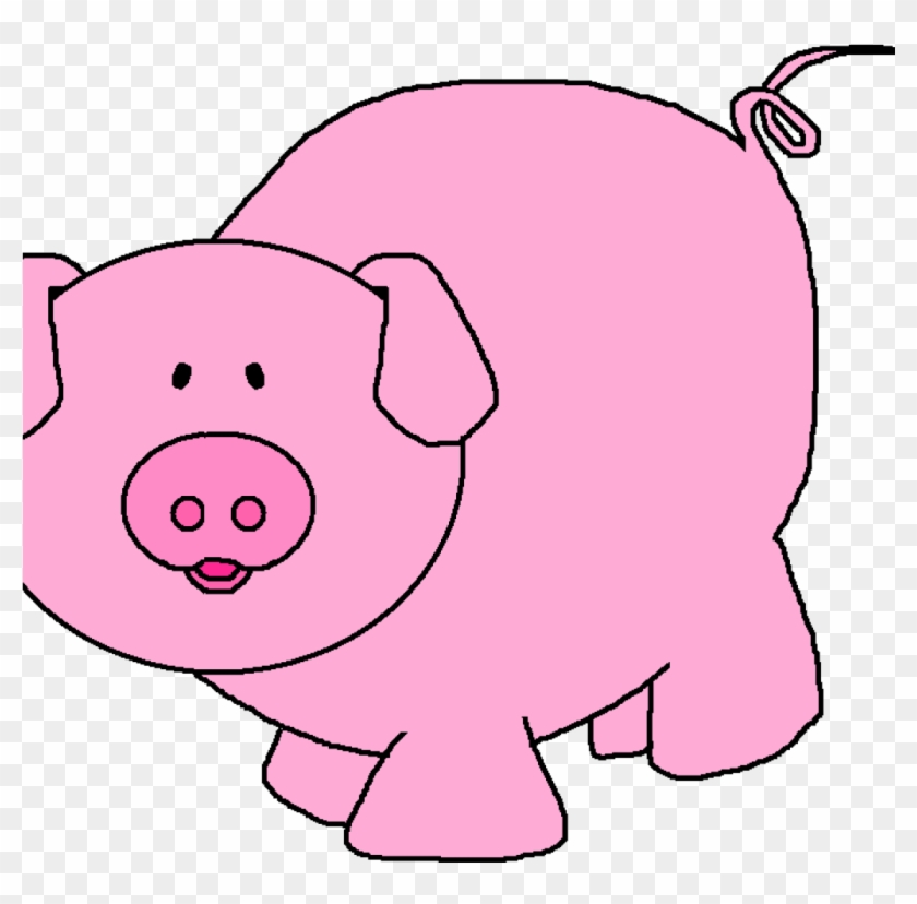 Pink Pig Clipart Pink Pig Clipart Pigs Cartoon Pig - Imagenes De Cerditos Animados #1344117