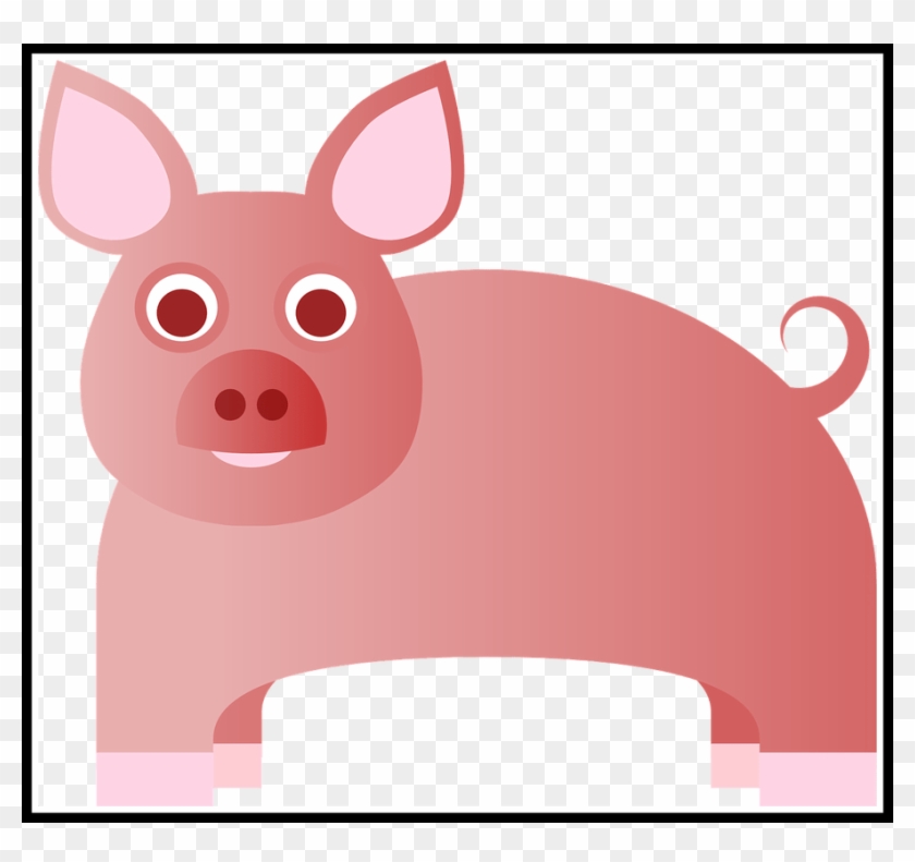 Pig Clipart Bacon - Pig #1344132
