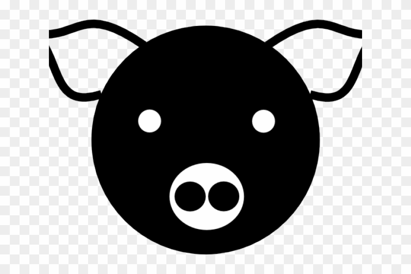 Grey Clipart Pig - Pig Clip Art #1344143