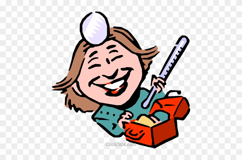 Cartoon Doctor Royalty Free Vector Clip Art Illustration - Nikolay Pidoplichko #1344150