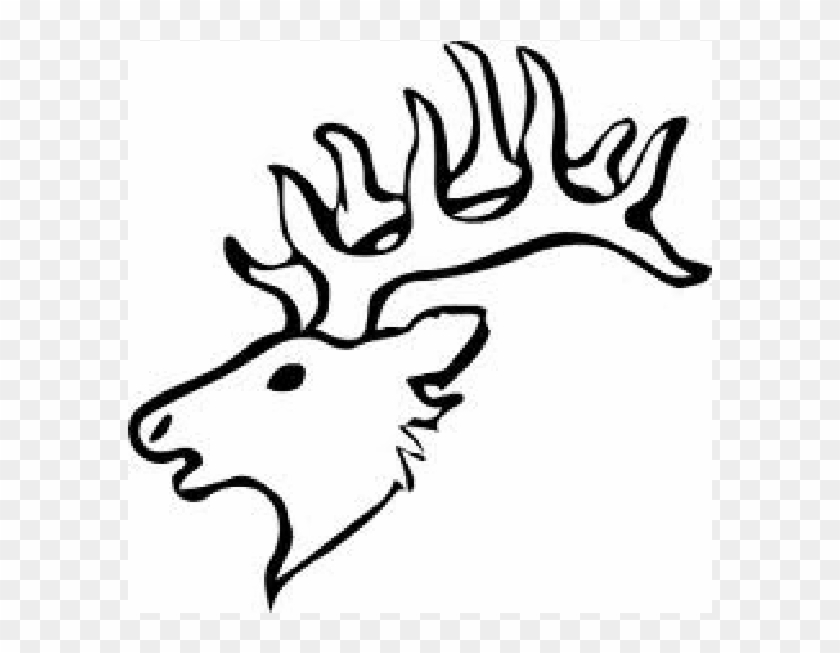 Deer Head For Scroll Saw Pattern - Easy Elk Head Drawing #1344161