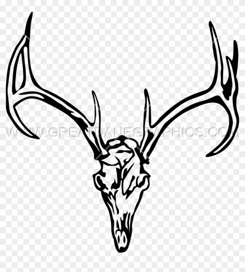 Deer Skull Clip Art Transparent Background Clipart - Deer Skull Clip Art Transparent Background #1344164