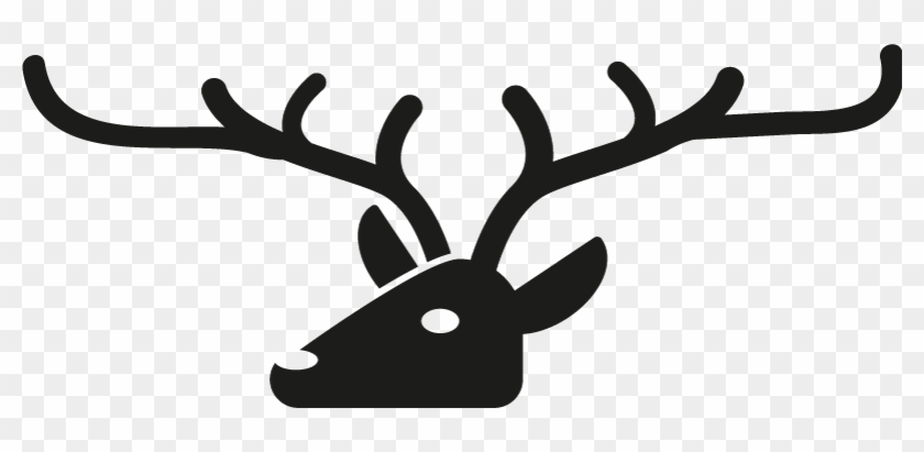 Deer Head Coat Hanger Sticker - Kapstok Muursticker #1344168