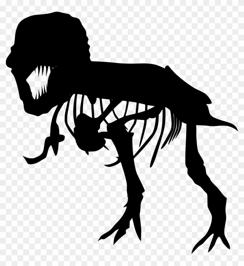 Info - T Rex Skeleton Png #1344248