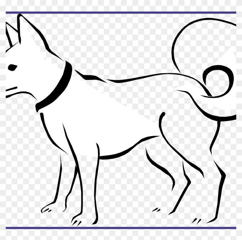 Download Bone Clipart Coloring Page And Use In - Line Drawing Of Animals #1344271