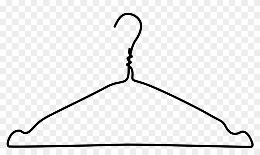Clothes Hanger Clothing Coat Hat Racks Closet Free - Wire Hanger Clip Art #1344322