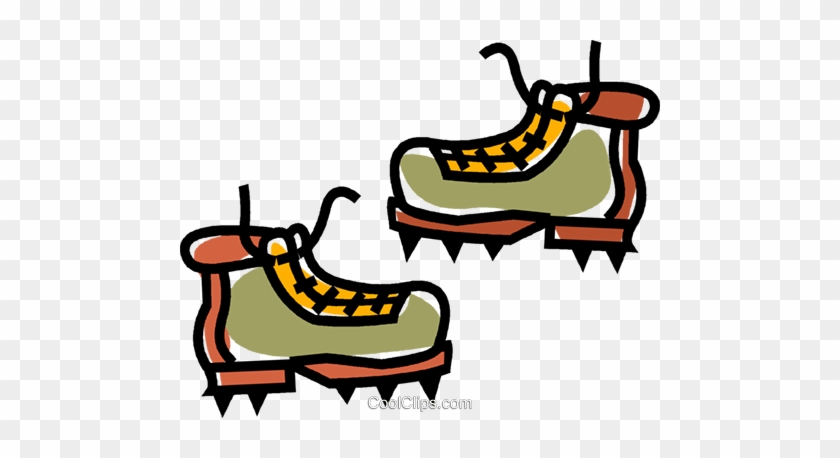 Mountain Boots Royalty Free Vector Clip Art Illustration - Boot #1344352