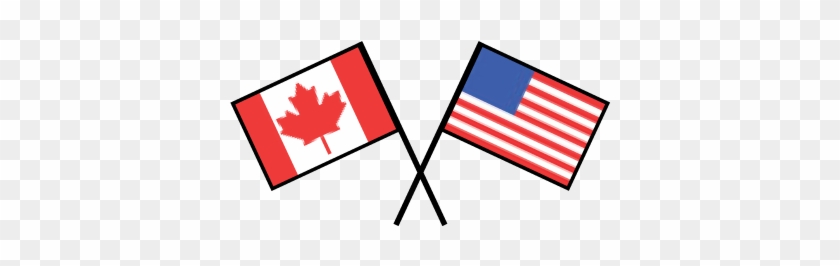 Is Canada 'ripping Us Off' Or Is It The Best U - American And Canadian Flag Vector #1344526