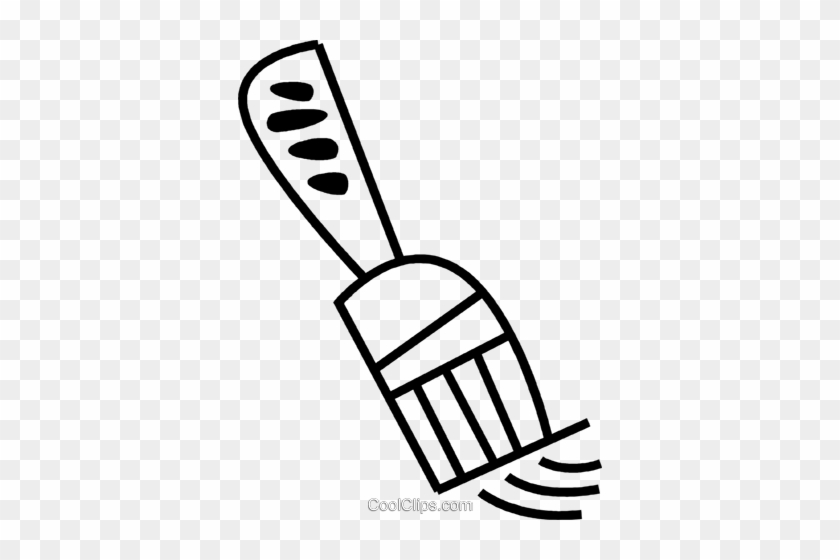 Paintbrush Royalty Free Vector Clip Art Illustration - Icon #1344543