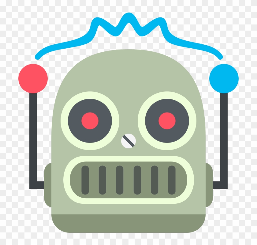 Face Of Robotics Becoming - Robot Emoji #1344556