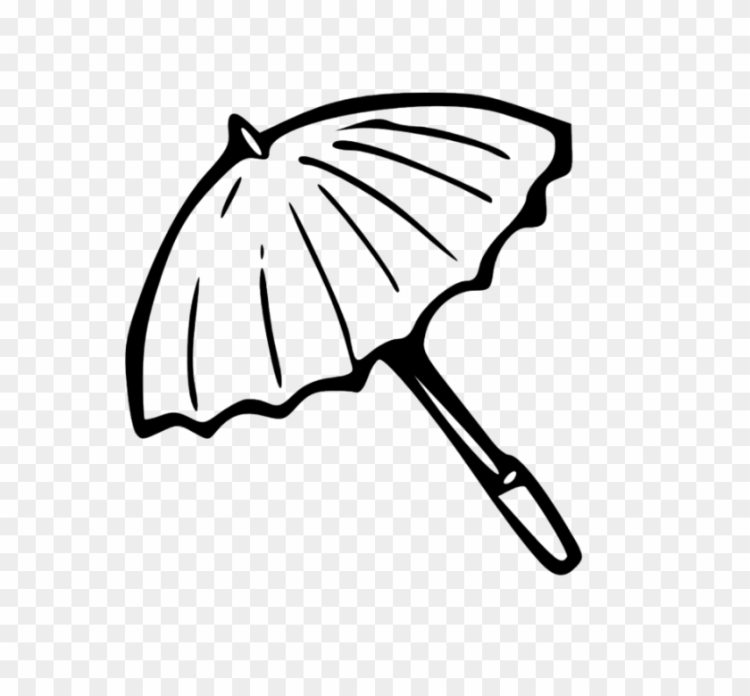 Line Art Of Umbrella #1344632