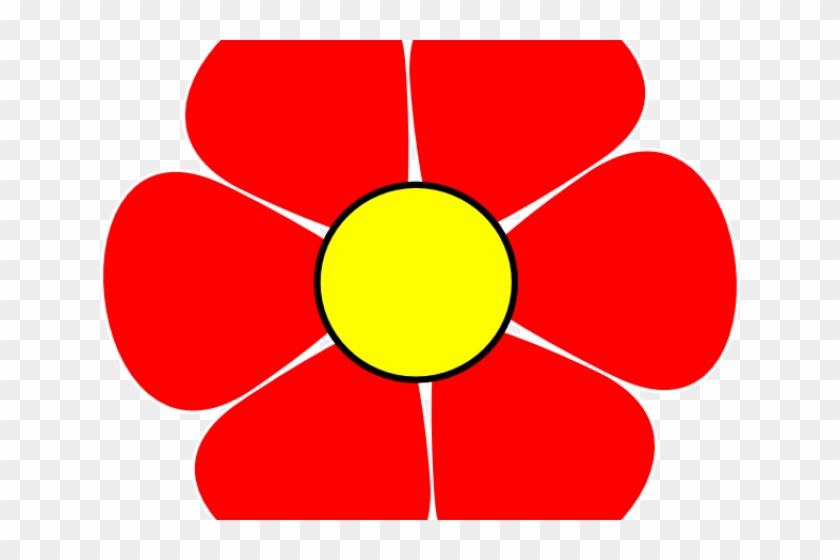 Flowers Clipart Red - Red Flower Clipart Png #1344649