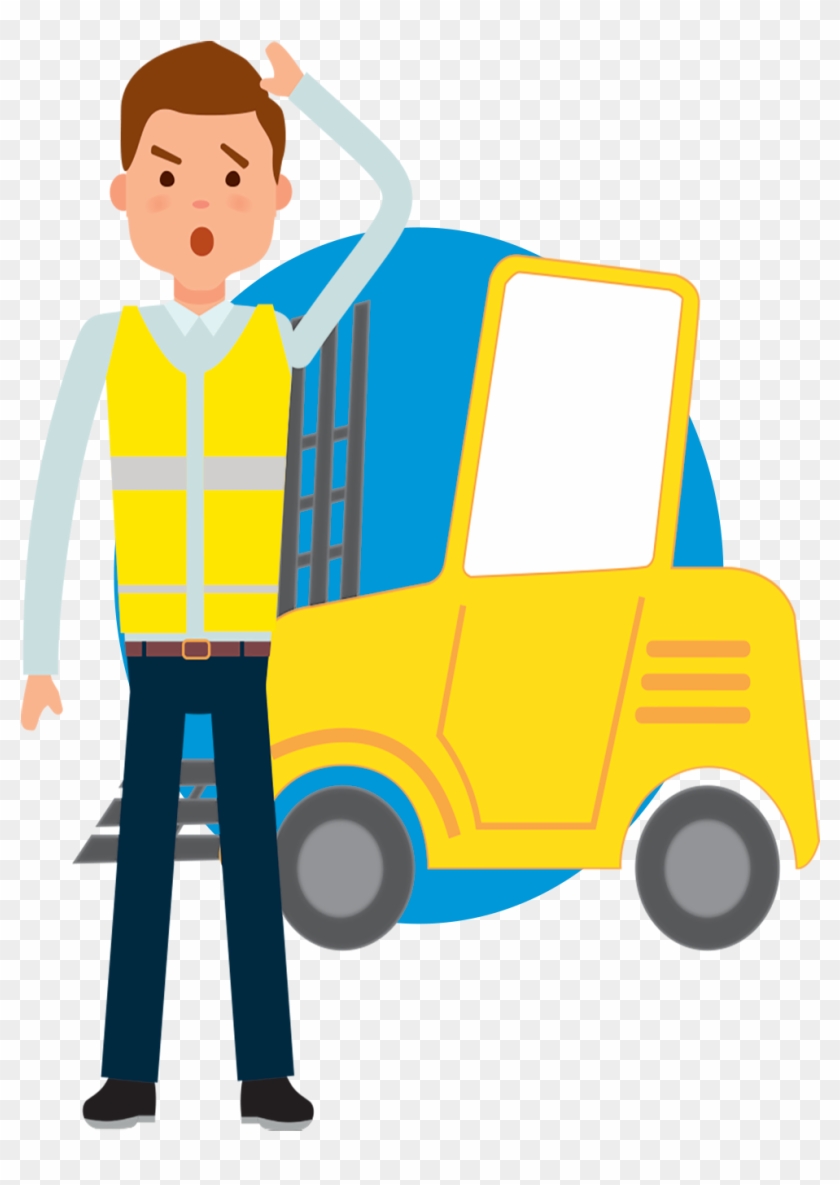 According To The Rtitb, A Crucial Element Of Safe Forklift - Warehouse Operator Cartoon #1344691