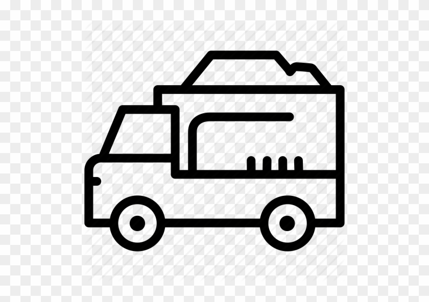 Download Truck Outline Icon Transparent Clipart Car - Cars Icon Free White #1344765