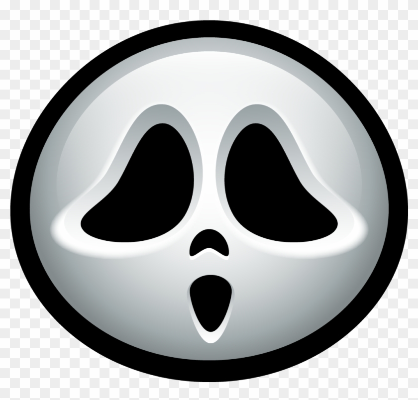 Graveyard Clipart Scary - Ghost Face Icon #1344793