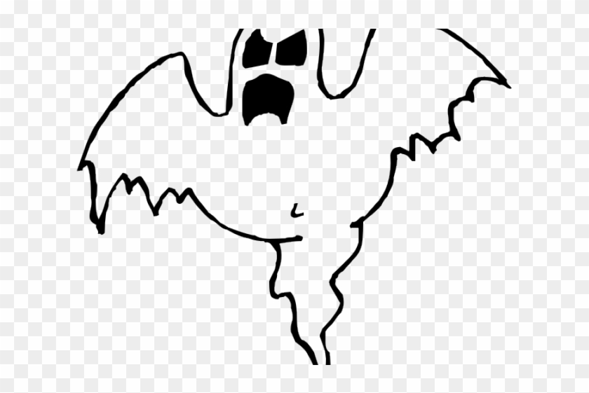 Ghostly Clipart Halloween - Creepy Ghost Coloring Pages #1344814