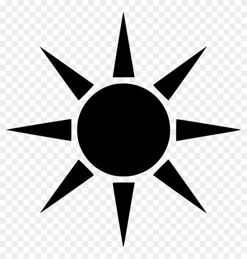 Sun Light Star Comments - Black And White Sun Vector #1344842