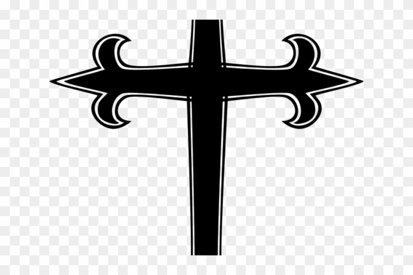 Gothic Clipart Borders - Gothic Cross Png #1344900