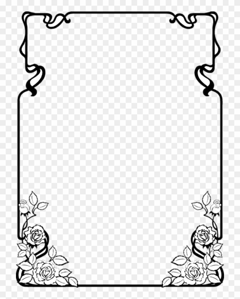 black and white fire border clip art