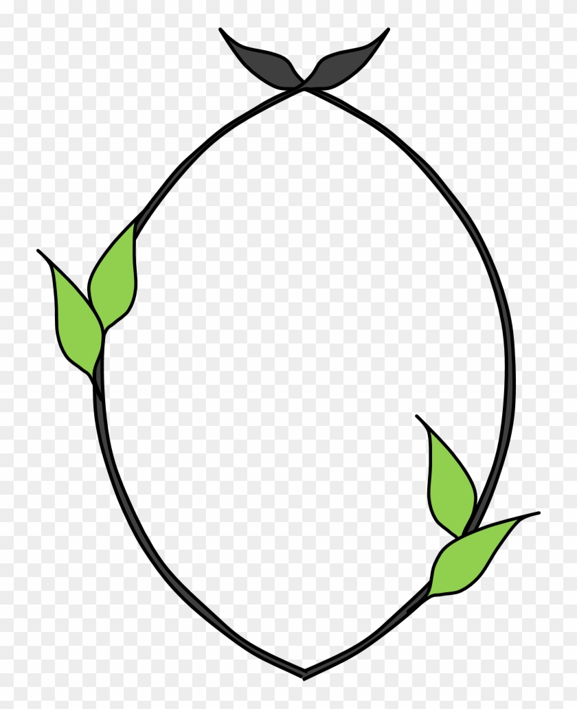 Download Leaf Frame Border - 曼陀羅 #1344941