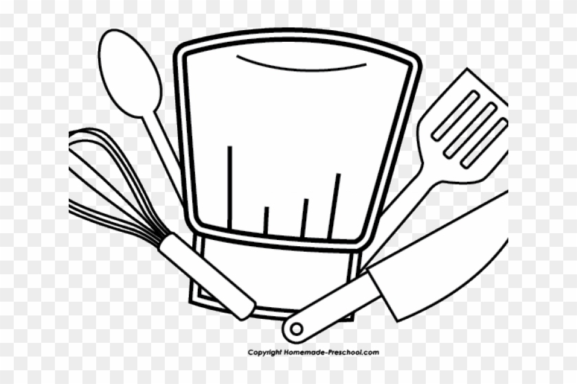 Chef Clipart Black And White #1344964