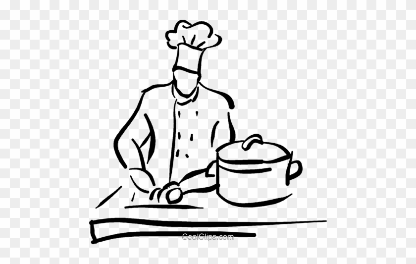 Chef Royalty Free Vector Clip Art Illustration - Cooking Transparent Background #1344979