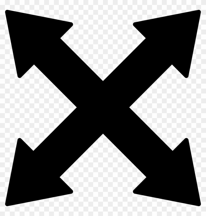 Cross Arrows Svg Png Icon Free Download - Cross Arrow #1345023